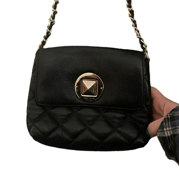 Kate Spade Gold Coast Black Leather Charlize Bag - Picture 16 of 16